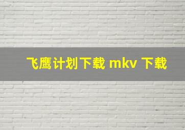 飞鹰计划下载 mkv 下载